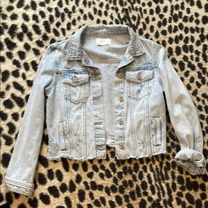 KanCan distressed jean jacket
